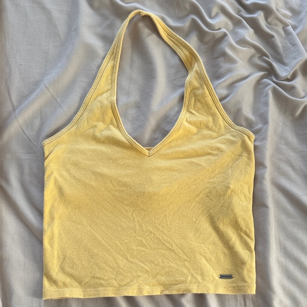 Hollister Yellow Halter Top